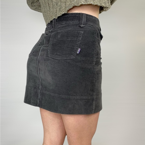 PATAGONIA Corduroy Organic Cotton Mini Skirt‎ Casual Stretchy Boho Streetwear - Picture 2 of 6